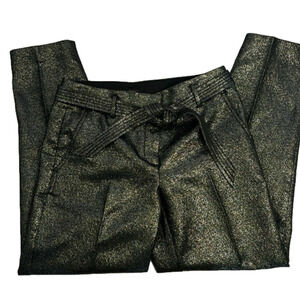 Loft Black with a metallic silver finish Trousers size 2